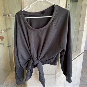 Off shoulder sweatshirt